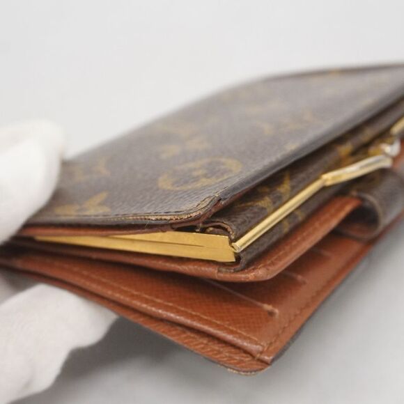 Louis Vuitton Wallet Monogram Portomone Viennese M61663 Brown Women's - Picture 8 of 10